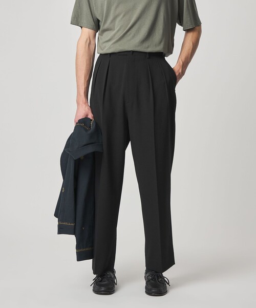 Steven Alan（スティーブンアラン）の「＜Steven Alan＞ TW サッカー イン ツープリーツ ドレス トラウザーズ（スラックス・メンズ・ダークブラウン/ブラック・XL/L/M/S）」の4枚目の写真