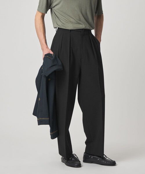 Steven Alan（スティーブンアラン）の「＜Steven Alan＞ TW サッカー イン ツープリーツ ドレス トラウザーズ（スラックス・メンズ・ダークブラウン/ブラック・XL/L/M/S）」の5枚目の写真