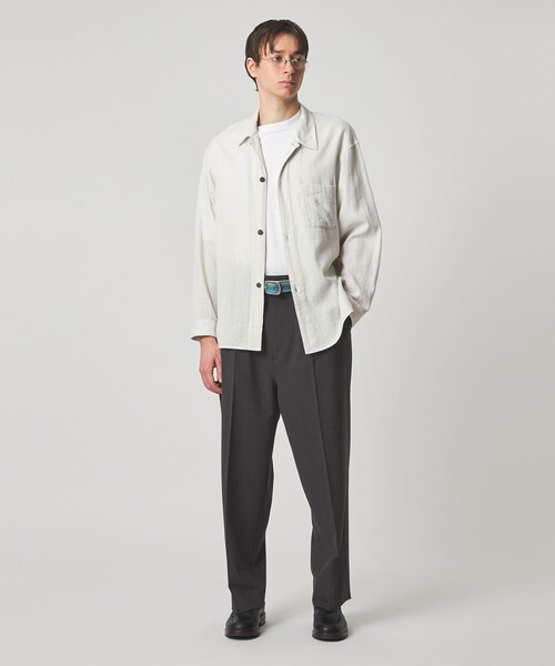 Steven Alan（スティーブンアラン）の「＜Steven Alan＞ TW サッカー イン ツープリーツ ドレス トラウザーズ（スラックス・メンズ・ダークブラウン/ブラック・XL/L/M/S）」の6枚目の写真