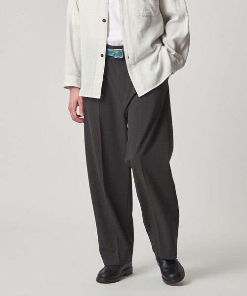 Steven Alan（スティーブンアラン）の「＜Steven Alan＞ TW サッカー イン ツープリーツ ドレス トラウザーズ（スラックス・メンズ・ダークブラウン/ブラック・XL/L/M/S）」の13枚目の写真