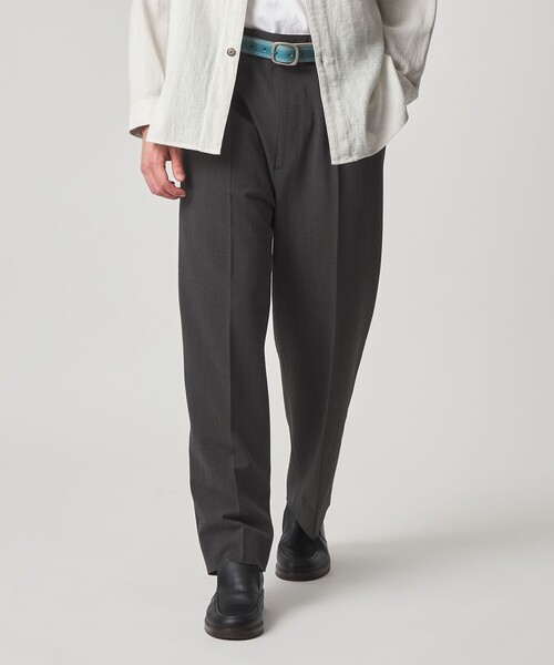 Steven Alan（スティーブンアラン）の「＜Steven Alan＞ TW サッカー イン ツープリーツ ドレス トラウザーズ（スラックス・メンズ・ダークブラウン/ブラック・XL/L/M/S）」の14枚目の写真