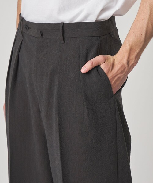 Steven Alan（スティーブンアラン）の「＜Steven Alan＞ TW サッカー イン ツープリーツ ドレス トラウザーズ（スラックス・メンズ・ダークブラウン/ブラック・XL/L/M/S）」の21枚目の写真