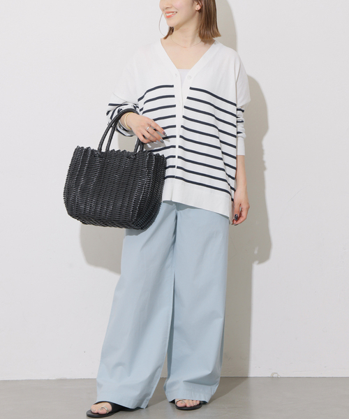 JOURNAL STANDARD relume(ジャーナルスタンダード レリューム)の「【MULTI FUNC+】UVカット / 接触冷感 / ドライタッチVネックカーディガン(カーディガン/ボレロ・レディース・ブラック/カーキ/ホワイト系その他/イエロー・FREE)」の11枚目の写真