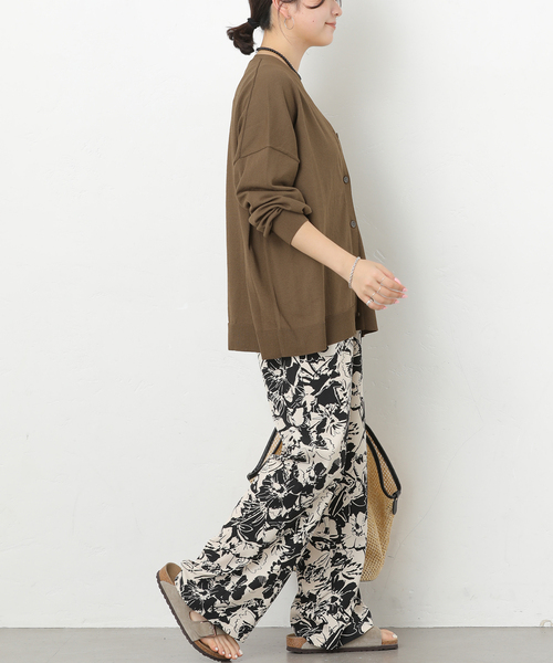 JOURNAL STANDARD relume(ジャーナルスタンダード レリューム)の「【MULTI FUNC+】UVカット / 接触冷感 / ドライタッチVネックカーディガン(カーディガン/ボレロ・レディース・ブラック/カーキ/ホワイト系その他/イエロー・FREE)」の19枚目の写真