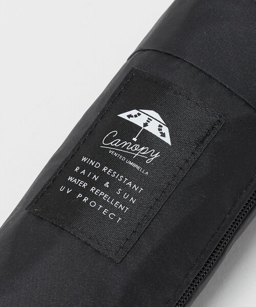 HUS.(ハス)の「<HUS.>Smartduo Canopy 晴雨兼用 折りたたみ傘(折りたたみ傘・レディース・ブラック・FREE)」の10枚目の写真