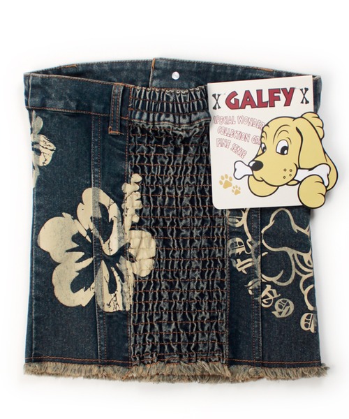 GALFY(ガルフィー)の「【GALFY/ガルフィー】ぎゃるちゃんデニムベアトップ(チューブトップ・レディース・スミクロ/サックスブルー/インディゴブルー・S/M)」の9枚目の写真