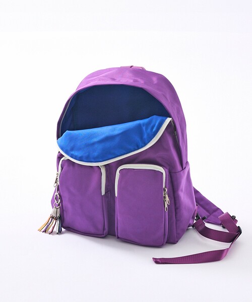 cheek(BAG)(チーク)の「【cheek】1680body bag ネオンカラー ナイロン ボディバッグ 撥水 軽量(ショルダーバッグ・レディース・グレー/ホワイト/パープル/ブラック・フリー)」の7枚目の写真