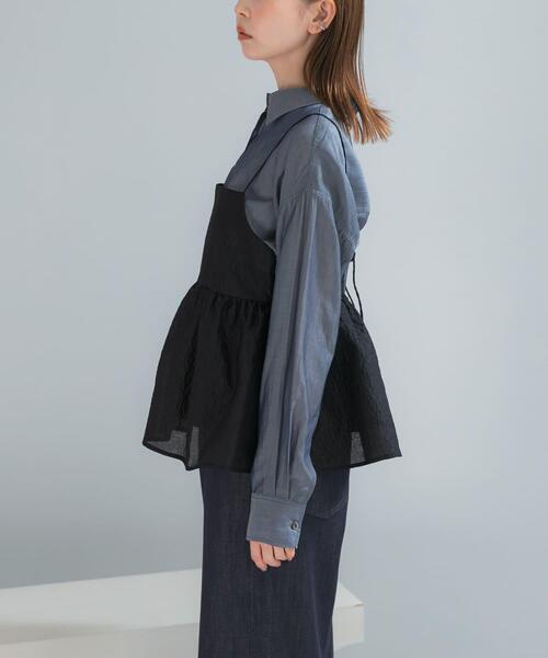 URBAN RESEARCH ROSSO WOMEN(アーバンリサーチ ロッソ)の「シアージャガードレイヤードキャミソール(その他トップス・レディース・ブラック・FREE)」の16枚目の写真