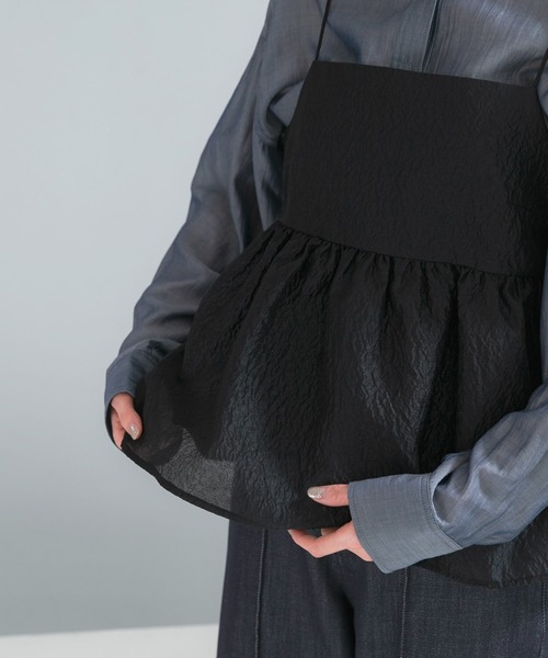 URBAN RESEARCH ROSSO WOMEN(アーバンリサーチ ロッソ)の「シアージャガードレイヤードキャミソール(その他トップス・レディース・ブラック・FREE)」の11枚目の写真