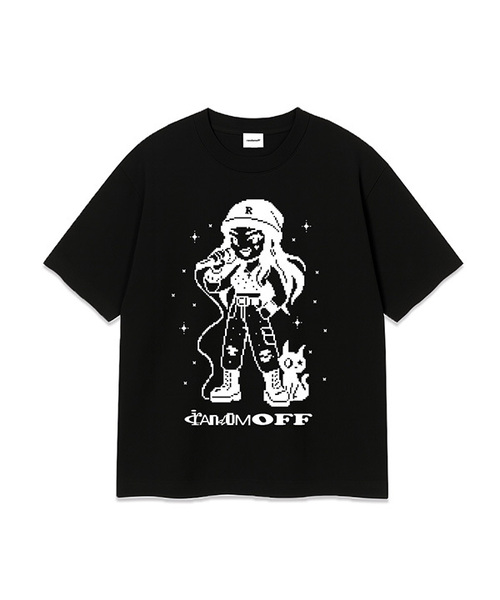 RANDOMOFF(ランダムオフ)の「PIXEL VOX KID OVER FIT T-SHIRT (3color)(Tシャツ/カットソー・メンズ・ホワイト/ブラック/ネイビー・SMALL/MEDIUM/LARGE/X-LARGE)」の1枚目の写真