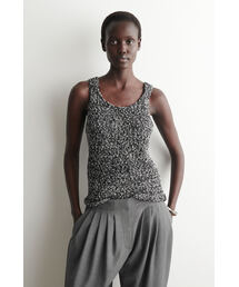 COS | ツートーン チャンキー ニットタンクトップ(タンクトップ)