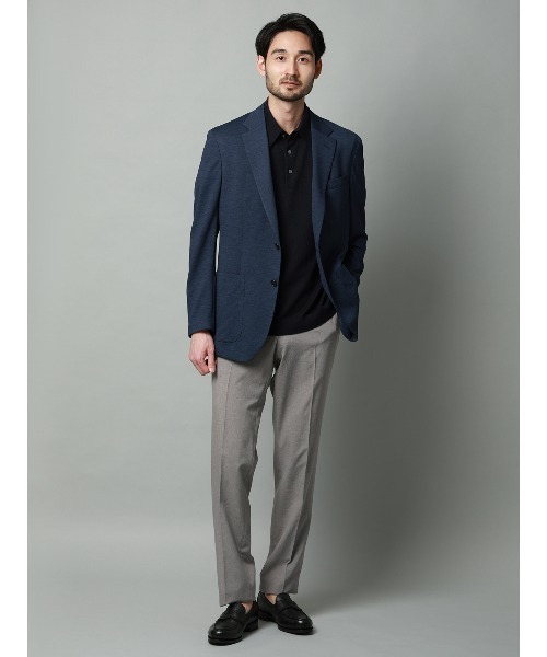 SUIT SQUARE（スーツスクエア）の「ジャケット／ウォッシャブル／ストレッチ／PARINE／ジャージー／CR03（テーラードジャケット・メンズ・ネイビー/ブルー・3L/LL/L/M/S）」の12枚目の写真