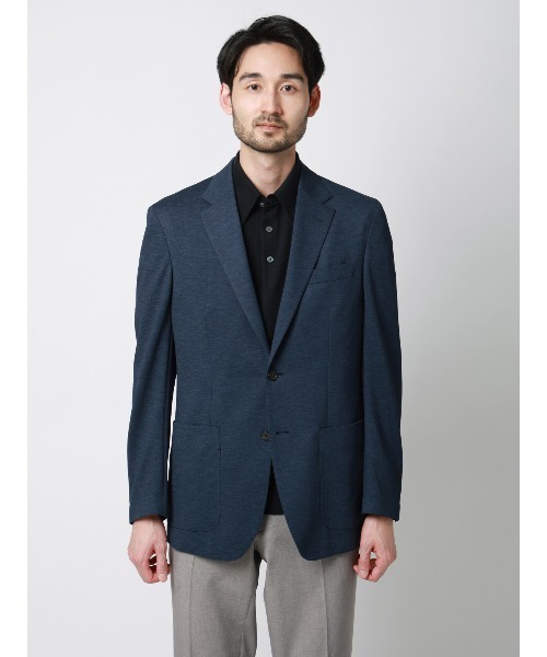 SUIT SQUARE（スーツスクエア）の「ジャケット／ウォッシャブル／ストレッチ／PARINE／ジャージー／CR03（テーラードジャケット・メンズ・ネイビー/ブルー・3L/LL/L/M/S）」の20枚目の写真