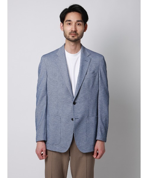 SUIT SQUARE（スーツスクエア）の「ジャケット／ウォッシャブル／ストレッチ／PARINE／ジャージー／CR03（テーラードジャケット・メンズ・ネイビー/ブルー・3L/LL/L/M/S）」の11枚目の写真