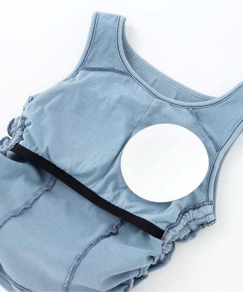 LOVETOXIC（ラブトキシック）の「【LTXC/抗菌防臭】カップつきピグメントトタンク（タンクトップ・キッズ・ブルー/グレー・S:140cm/130cm/L:160cm/M:150cm）」の6枚目の写真