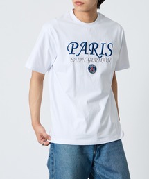 [PARIS SAINT-GERMAIN/パリ・サン＝ジェルマン] 別注 フロント刺繍ロゴ ショートスリーブTシャツ