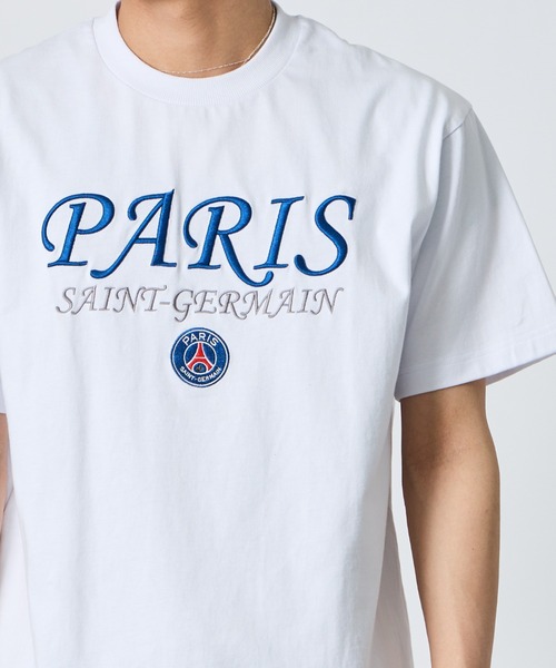 PARIS SAINT-GERMAIN（パリサンジェルマン）の「[PARIS SAINT-GERMAIN/パリ・サン＝ジェルマン] 別注 フロント刺繍ロゴ ショートスリーブTシャツ（Tシャツ/カットソー・メンズ・ホワイト/ブラック・M/XL/L）」の13枚目の写真