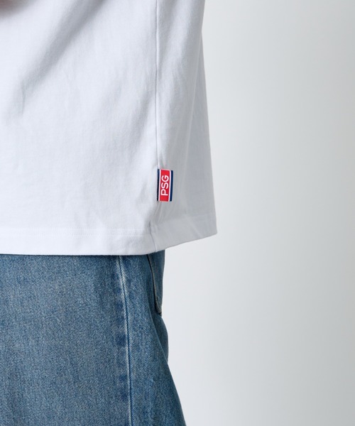 PARIS SAINT-GERMAIN（パリサンジェルマン）の「[PARIS SAINT-GERMAIN/パリ・サン＝ジェルマン] 別注 フロント刺繍ロゴ ショートスリーブTシャツ（Tシャツ/カットソー・メンズ・ホワイト/ブラック・M/XL/L）」の14枚目の写真