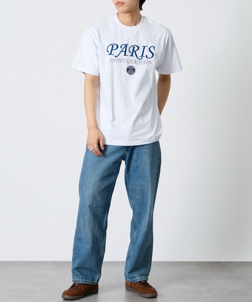 PARIS SAINT-GERMAIN（パリサンジェルマン）の「[PARIS SAINT-GERMAIN/パリ・サン＝ジェルマン] 別注 フロント刺繍ロゴ ショートスリーブTシャツ（Tシャツ/カットソー・メンズ・ホワイト/ブラック・M/XL/L）」の10枚目の写真