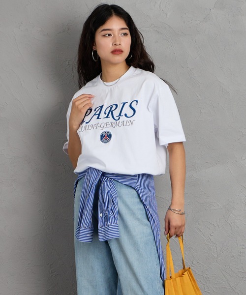 PARIS SAINT-GERMAIN（パリサンジェルマン）の「[PARIS SAINT-GERMAIN/パリ・サン＝ジェルマン] 別注 フロント刺繍ロゴ ショートスリーブTシャツ（Tシャツ/カットソー・メンズ・ホワイト/ブラック・M/XL/L）」の17枚目の写真