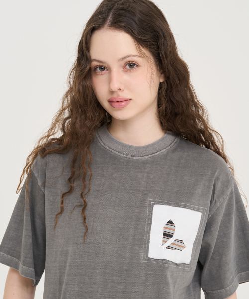 LEVHEARTED(レブハティッド)の「ジオコソ 半袖Tシャツ - グレー(Tシャツ/カットソー・レディース・チャコールグレー・FREE)」の1枚目の写真