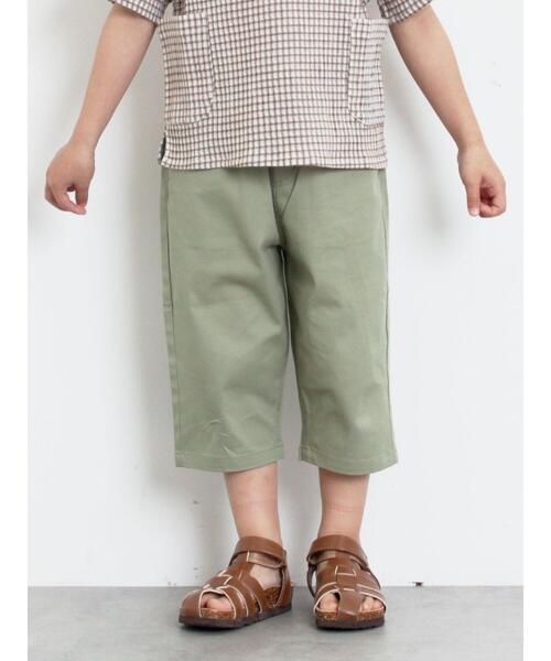 Samansa Mos2 Lagom(サマンサモスモスラーゴム)の「7分丈ストレッチツイルパンツ(その他パンツ・キッズ・キャメル/チャコールグレー/カーキ・120/110/95/100/130)」の9枚目の写真