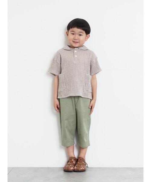 Samansa Mos2 Lagom(サマンサモスモスラーゴム)の「7分丈ストレッチツイルパンツ(その他パンツ・キッズ・キャメル/チャコールグレー/カーキ・120/110/95/100/130)」の12枚目の写真