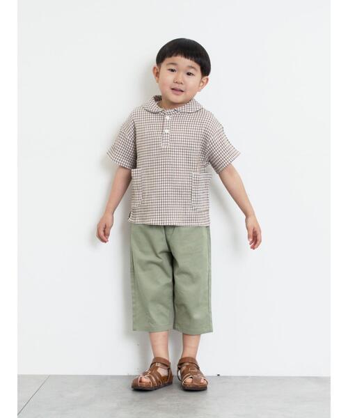 Samansa Mos2 Lagom(サマンサモスモスラーゴム)の「7分丈ストレッチツイルパンツ(その他パンツ・キッズ・キャメル/チャコールグレー/カーキ・120/110/95/100/130)」の13枚目の写真