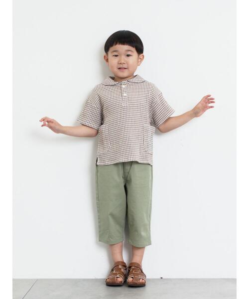 Samansa Mos2 Lagom(サマンサモスモスラーゴム)の「7分丈ストレッチツイルパンツ(その他パンツ・キッズ・キャメル/チャコールグレー/カーキ・120/110/95/100/130)」の14枚目の写真