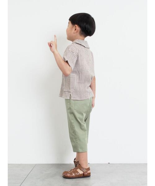 Samansa Mos2 Lagom(サマンサモスモスラーゴム)の「7分丈ストレッチツイルパンツ(その他パンツ・キッズ・キャメル/チャコールグレー/カーキ・120/110/95/100/130)」の16枚目の写真