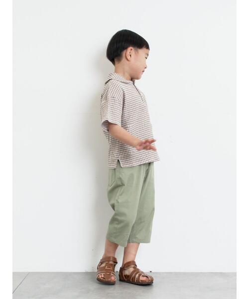 Samansa Mos2 Lagom(サマンサモスモスラーゴム)の「7分丈ストレッチツイルパンツ(その他パンツ・キッズ・キャメル/チャコールグレー/カーキ・120/110/95/100/130)」の17枚目の写真