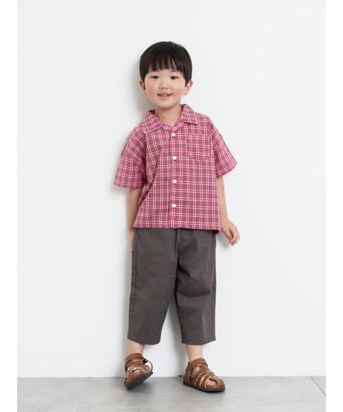 Samansa Mos2 Lagom(サマンサモスモスラーゴム)の「7分丈ストレッチツイルパンツ(その他パンツ・キッズ・キャメル/チャコールグレー/カーキ・120/110/95/100/130)」の22枚目の写真