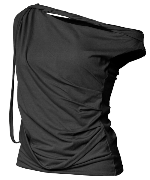 FLAREUP（フレアアップ）の「Braided Drape One-Shoulder Top (FL-140_Black)（Tシャツ/カットソー・レディース・ブラック・OS）」の9枚目の写真