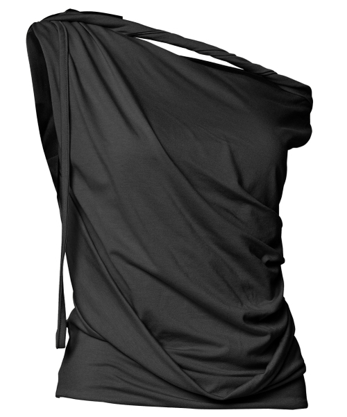 FLAREUP（フレアアップ）の「Braided Drape One-Shoulder Top (FL-140_Black)（Tシャツ/カットソー・レディース・ブラック・OS）」の10枚目の写真