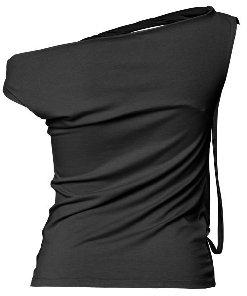 FLAREUP（フレアアップ）の「Braided Drape One-Shoulder Top (FL-140_Black)（Tシャツ/カットソー・レディース・ブラック・OS）」の2枚目の写真