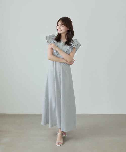 cle blatt(クレブラット)の「フリルジップワンピース(ワンピース・レディース・アイボリー/ネイビー/ブルー系その他5・SMALL/MEDIUM)」の16枚目の写真