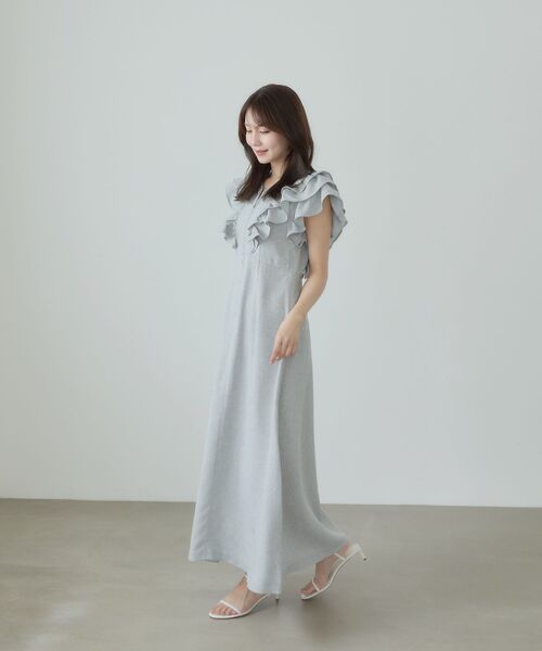 cle blatt(クレブラット)の「フリルジップワンピース(ワンピース・レディース・アイボリー/ネイビー/ブルー系その他5・SMALL/MEDIUM)」の18枚目の写真