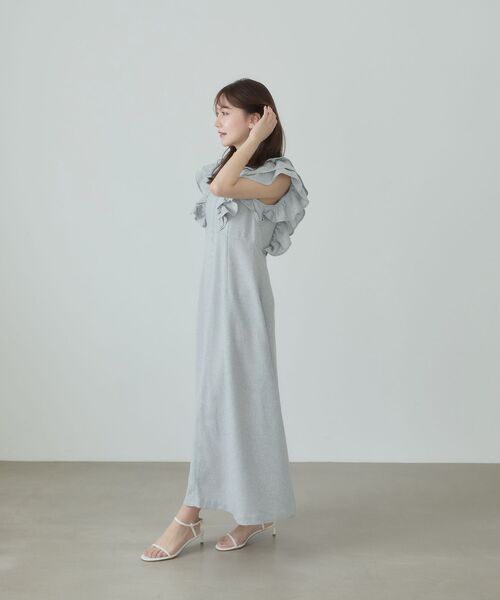 cle blatt(クレブラット)の「フリルジップワンピース(ワンピース・レディース・アイボリー/ネイビー/ブルー系その他5・SMALL/MEDIUM)」の19枚目の写真