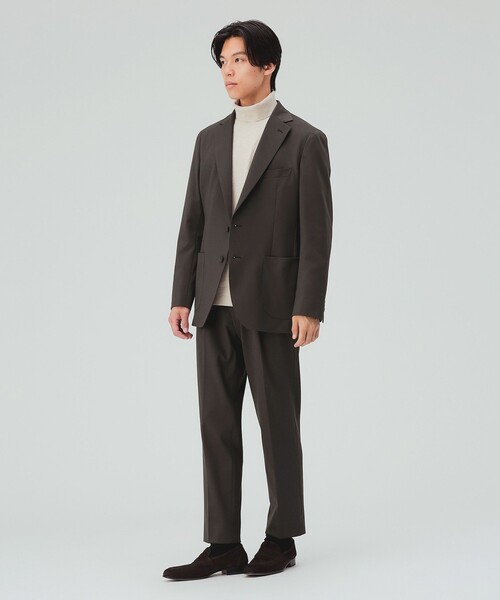 BEAMS HEART(ビームスハート)の「ツイルハイゲージポンチ スラックス(セットアップ対応)(スラックス・メンズ・ネイビー/ダークブラウン・SMALL/MEDIUM/LARGE/X-LARGE)」の4枚目の写真