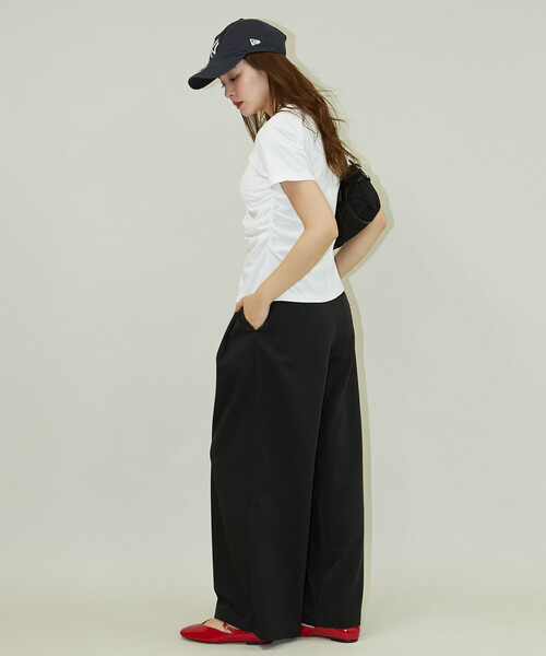 PUBLUX(パブリュクス)の「PUBLUX/パブリュクス 2タック スラックス パンツ 限定展開(その他パンツ・レディース・グレー/ブラウン/ブラック・MEDIUM/SMALL)」の18枚目の写真