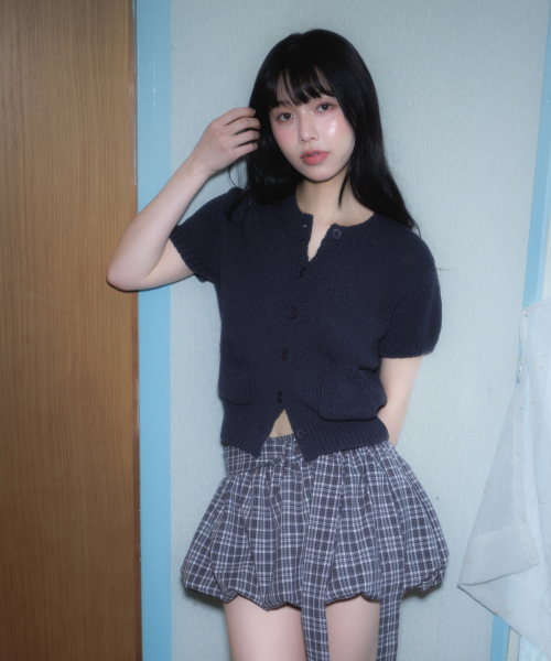 ROSEFRANTZ（ロゼフランツ）の「Pocket short sleeve knit cardigan [Navy]（カーディガン/ボレロ・レディース・ネイビー・OS）」の7枚目の写真