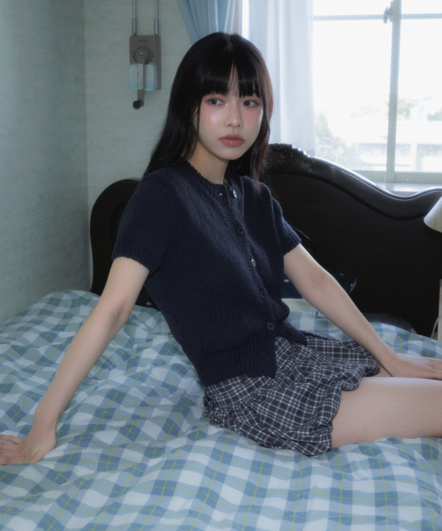 ROSEFRANTZ（ロゼフランツ）の「Pocket short sleeve knit cardigan [Navy]（カーディガン/ボレロ・レディース・ネイビー・OS）」の10枚目の写真