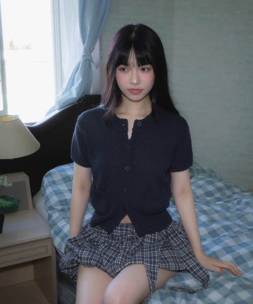 ROSEFRANTZ（ロゼフランツ）の「Pocket short sleeve knit cardigan [Navy]（カーディガン/ボレロ・レディース・ネイビー・OS）」の12枚目の写真