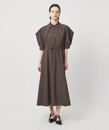 <ASTRAET>パワーショルダー フレアワンピース