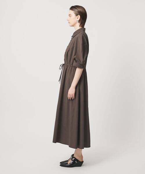 ASTRAET（アストラット）の「＜ASTRAET＞パワーショルダー フレアワンピース（ワンピース・レディース・ブラック/ダークブラウン・FREE）」の6枚目の写真