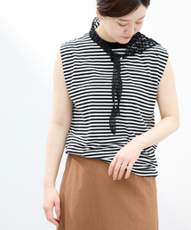 イエナ IENA ノースリーブカットソー オフホワイト 白 セール】80/1GASSシアーノースリーブトップス（タンクトップ）｜IENA