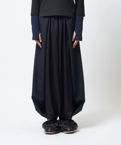 gomme（ゴム）の「ツイストツイルパンツ（その他パンツ・レディース・ネイビー/ブラック・MEDIUM）」の9枚目の写真