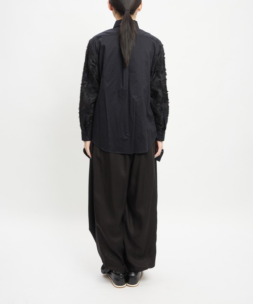 gomme（ゴム）の「ツイストツイルパンツ（その他パンツ・レディース・ネイビー/ブラック・MEDIUM）」の8枚目の写真
