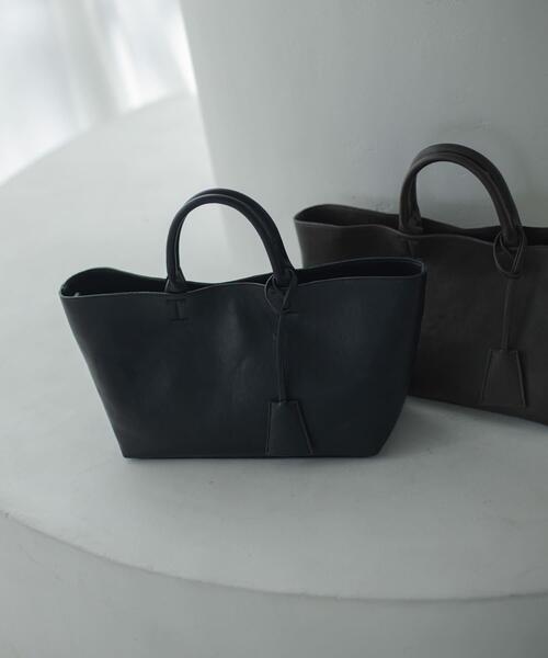 URBAN RESEARCH Sonny Label(アーバンリサーチサニーレーベル)の「2WAYワイドハンドバッグ(ハンドバッグ・レディース・ダークブラウン/ブラック・ONE)」の3枚目の写真