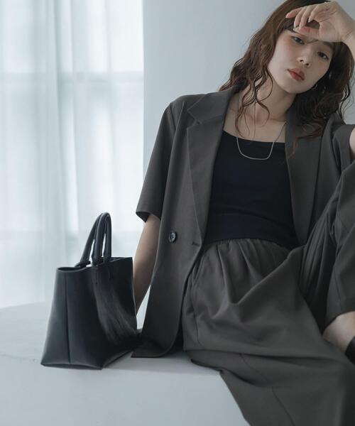 URBAN RESEARCH Sonny Label(アーバンリサーチサニーレーベル)の「2WAYワイドハンドバッグ(ハンドバッグ・レディース・ダークブラウン/ブラック・ONE)」の4枚目の写真